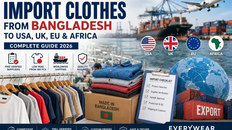 How to Import Clothes from Bangladesh to USA UK EU Africa 2026