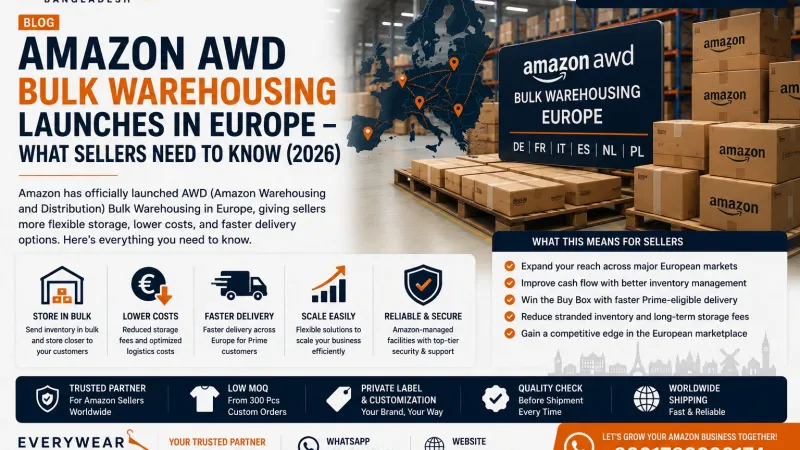 Amazon AWD Bulk Warehousing Launches in Europe – What Sellers Need to Know (2026)