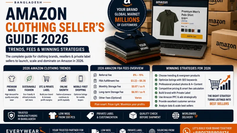 Amazon Clothing Seller's Guide 2026 – Trends, Fees & Winning Strategies