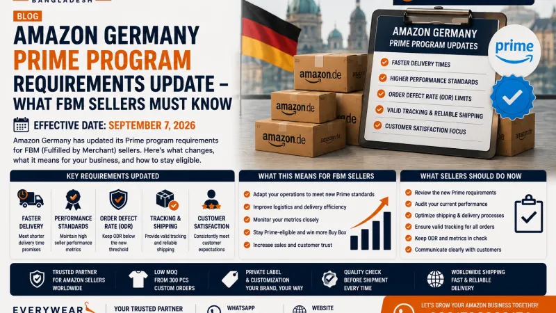 Amazon Germany Prime Program Requirements Update – What FBM Sellers Must Know (September 7, 2026)