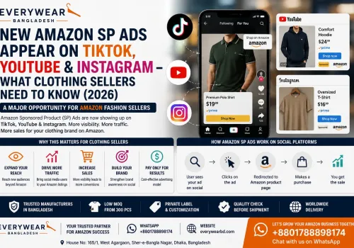 New Amazon SP Ads Appear on TikTok, YouTube & Instagram – What Clothing Sellers Need to Know (2026)