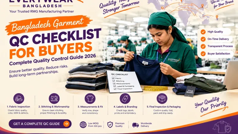 Bangladesh Garment QC Checklist for Buyers – Complete Quality Control Guide 2026