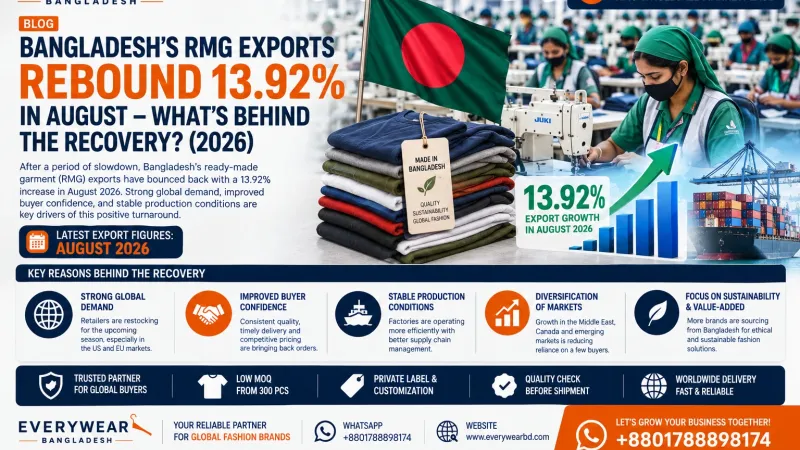 Bangladesh's RMG Exports Rebound 13.92% in August – What's Behind the Recovery? (2026)