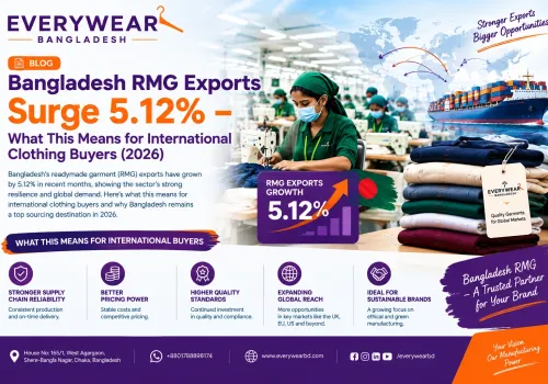 Bangladesh RMG Exports Surge 5.12% – What This Means for International Clothing Buyers (2026)