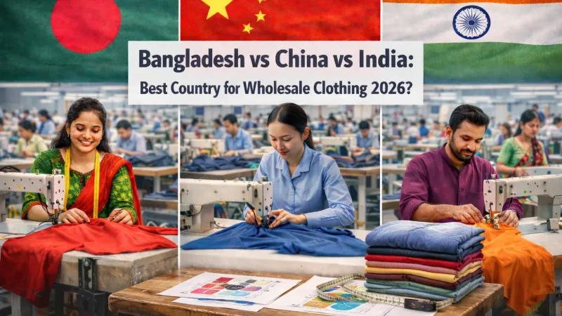Bangladesh vs China vs India: Best Country for Wholesale Clothing 2026?
