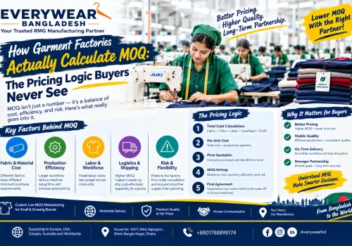 How Garment Factories Actually Calculate MOQ: The Pricing Logic Buyers Never See