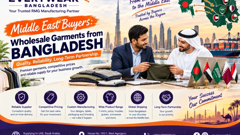 Middle East Buyers: Wholesale Garments from Bangladesh – Complete Sourcing Guide 2026