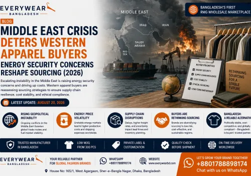 Middle East Crisis Deters Western Apparel Buyers – Energy Security Concerns Reshape Sourcing (2026)