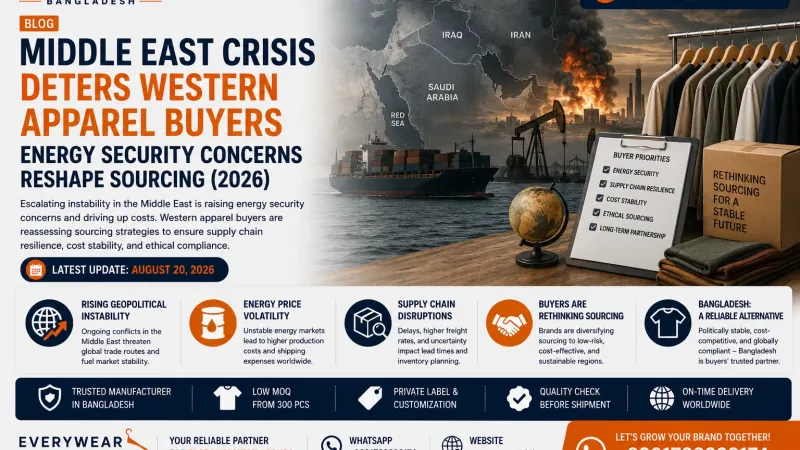 Middle East Crisis Deters Western Apparel Buyers – Energy Security Concerns Reshape Sourcing (2026)