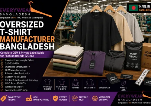 Oversized T-Shirt Manufacturer Bangladesh: Complete OEM & Private Label Guide for Fashion Brands (2026)