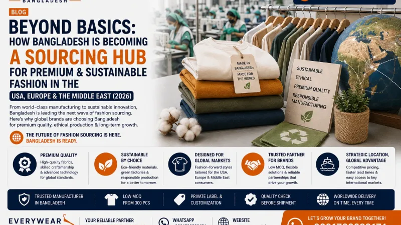 Beyond Basics: How Bangladesh Is Becoming a Sourcing Hub for Premium & Sustainable Fashion in the USA, Europe & the Middle East (2026)
