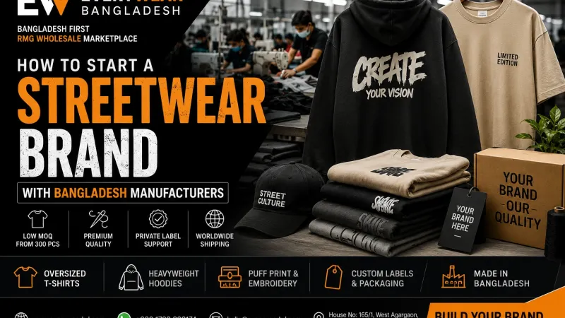 How to Start a Streetwear Brand With Bangladesh Manufacturers (2026)