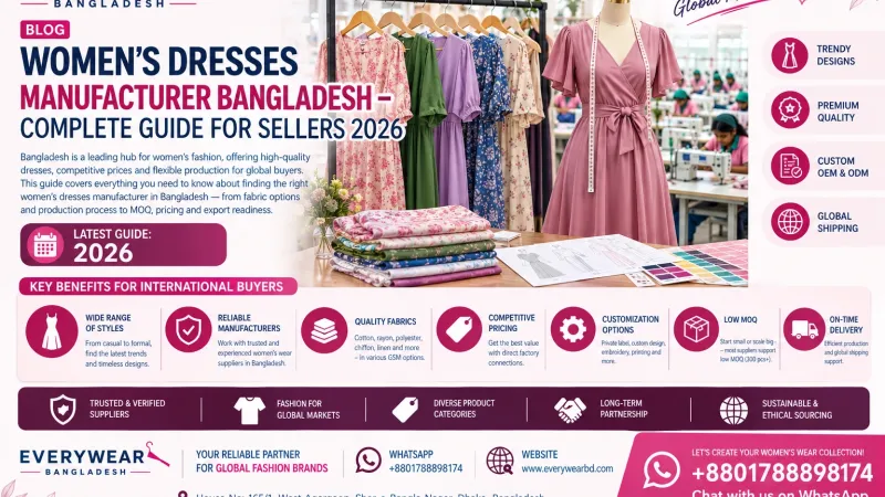 Women's Dresses Manufacturer Bangladesh – Complete Guide for Sellers 2026
