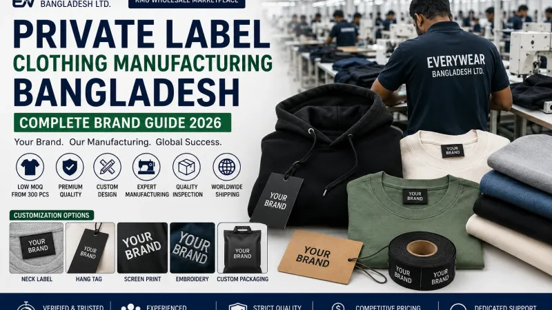 Private Label Clothing Manufacturing Bangladesh — Complete Brand Guide 2026