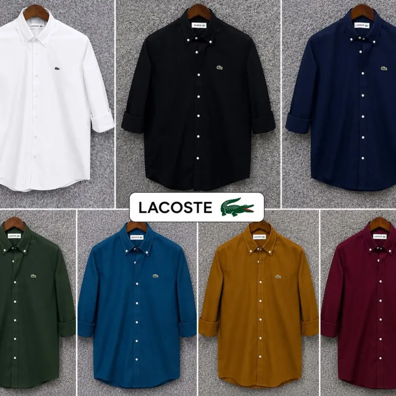 Lacoste Full Sleeve Oxford Cotton Shirt Wholesale Bangladesh