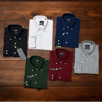 Boss Men's Premium Solid Oxford Shirt Wholesale Bangladesh