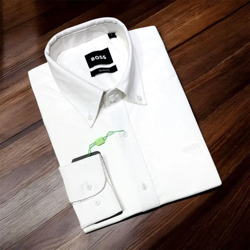 Boss Men's Premium Solid Oxford Shirt Wholesale Bangladesh