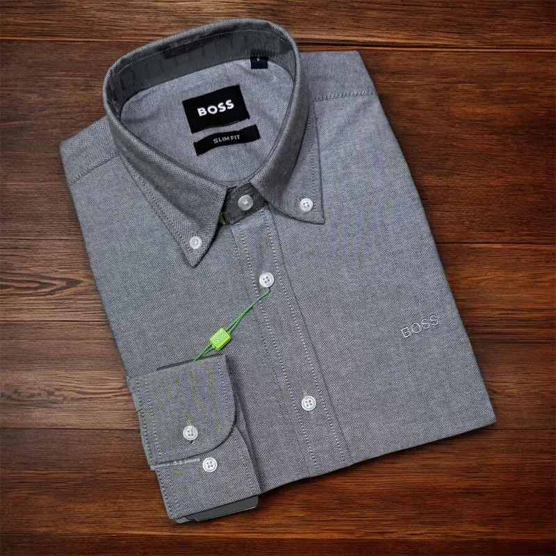 Boss Men's Premium Solid Oxford Shirt Wholesale Bangladesh