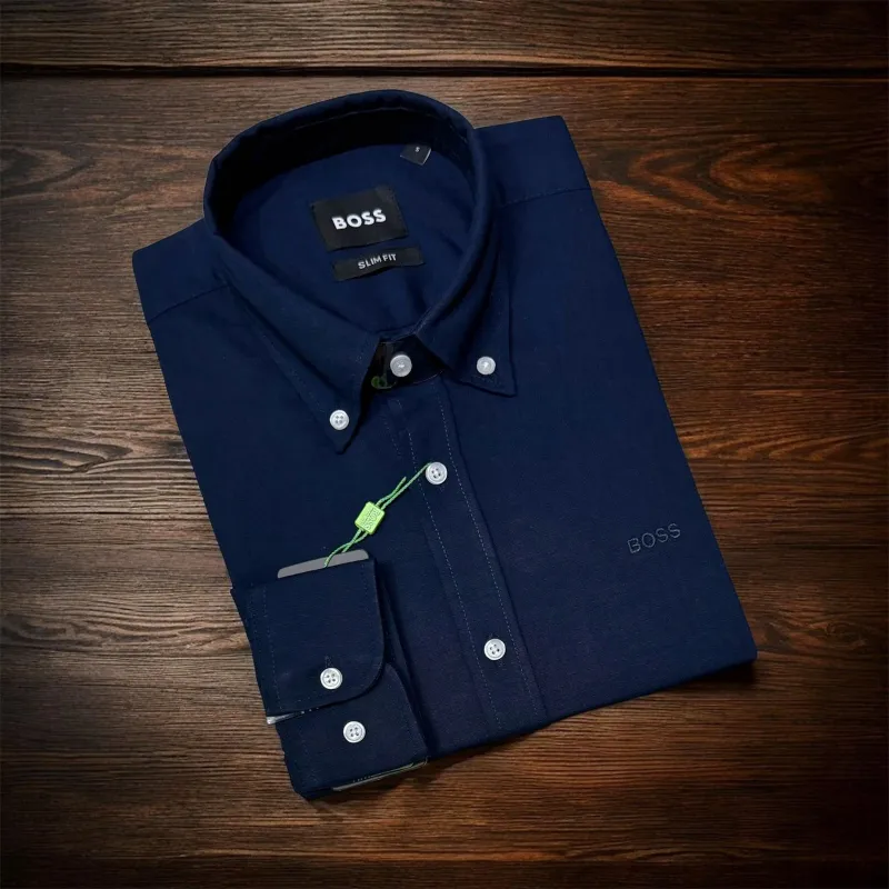 Boss Men's Premium Solid Oxford Shirt Wholesale Bangladesh