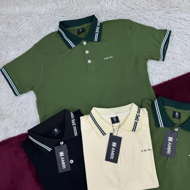 Amiri Men's Luxury Lycra Pique Polo Shirt Wholesale – Everywear Bangladesh Amiri Men's Luxury Lycra Pique Polo Shirt Wholesale – Everywear Bangladesh