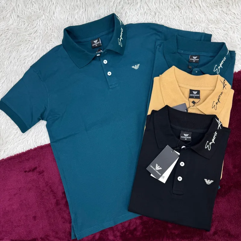 Armani Men's Luxury Lycra Pique Polo Shirt Wholesale – Everywear Bangladesh Armani Men's Luxury Lycra Pique Polo Shirt Wholesale – Everywear Bangladesh