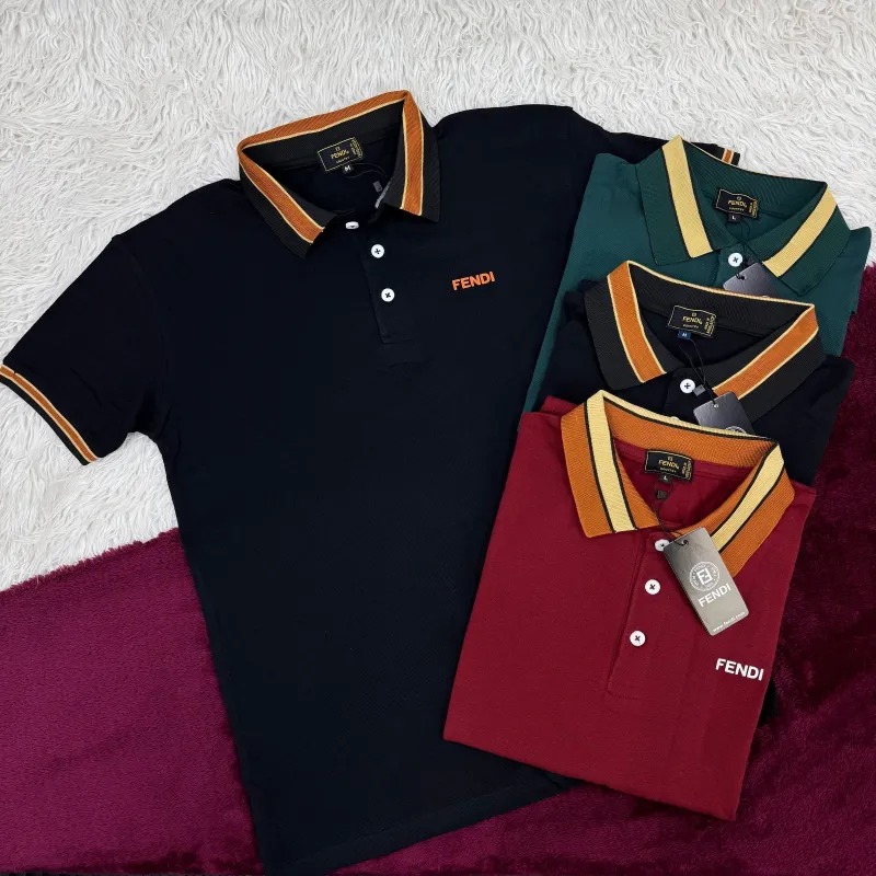 Fendi Men's Luxury Lycra Pique Polo Shirt Wholesale – Everywear Bangladesh Fendi Men's Luxury Lycra Pique Polo Shirt Wholesale – Everywear Bangladesh