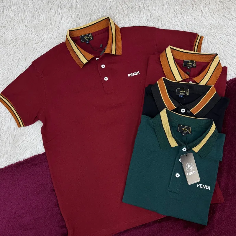 Fendi Men's Luxury Lycra Pique Polo Shirt Wholesale – Everywear Bangladesh Fendi Men's Luxury Lycra Pique Polo Shirt Wholesale – Everywear Bangladesh