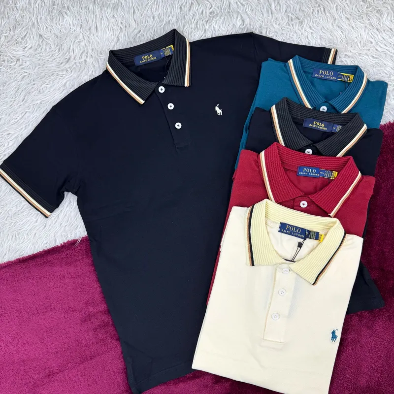 Ralph Lauren Men's Luxury Lycra Pique Polo Shirt Wholesale – Everywear Bangladesh