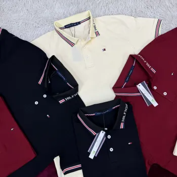 Tommy Hilfiger Men's Luxury Lycra Pique Polo Shirt Wholesale – Everywear Bangladesh