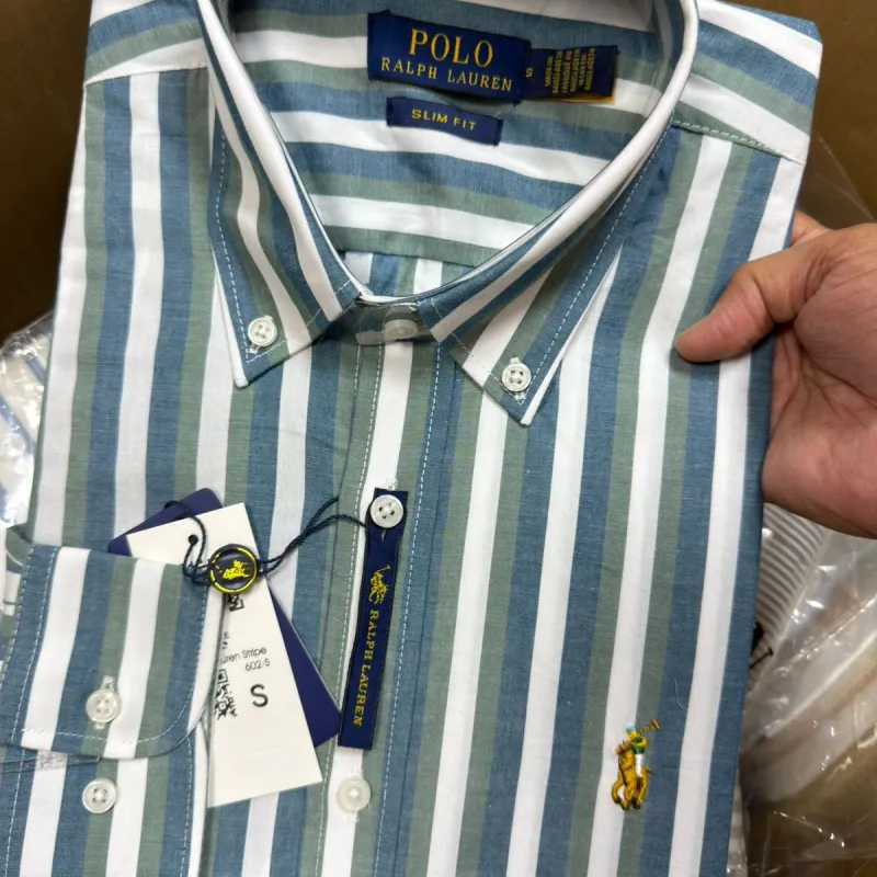 Ralph Lauren Men's Premium Stripe Shirt  Wholesale Bangladesh