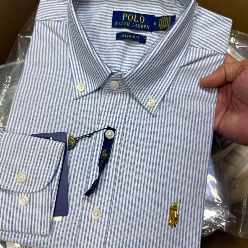 Ralph Lauren Men's Premium Stripe Shirt  Wholesale Bangladesh
