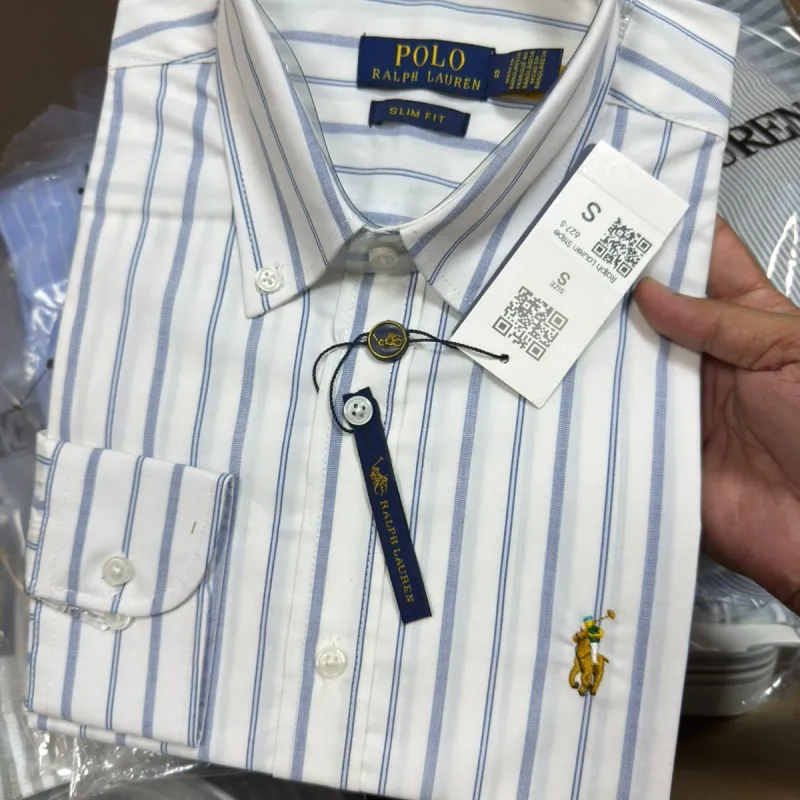 Ralph Lauren Men's Premium Stripe Shirt  Wholesale Bangladesh