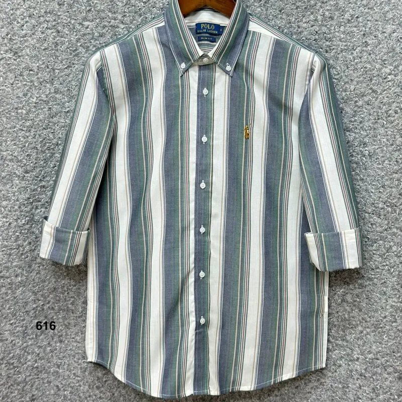 Ralph Lauren Men's Premium Stripe Shirt Wholesale Bangladesh