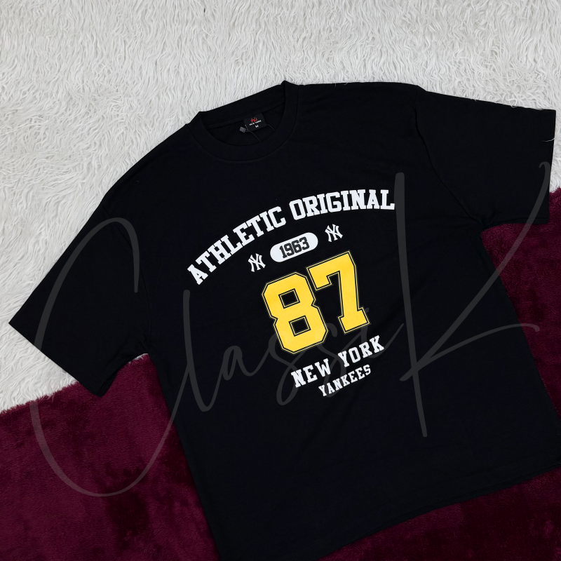 New York Men's Drop Shoulder Oversized T-Shirt Wholesale