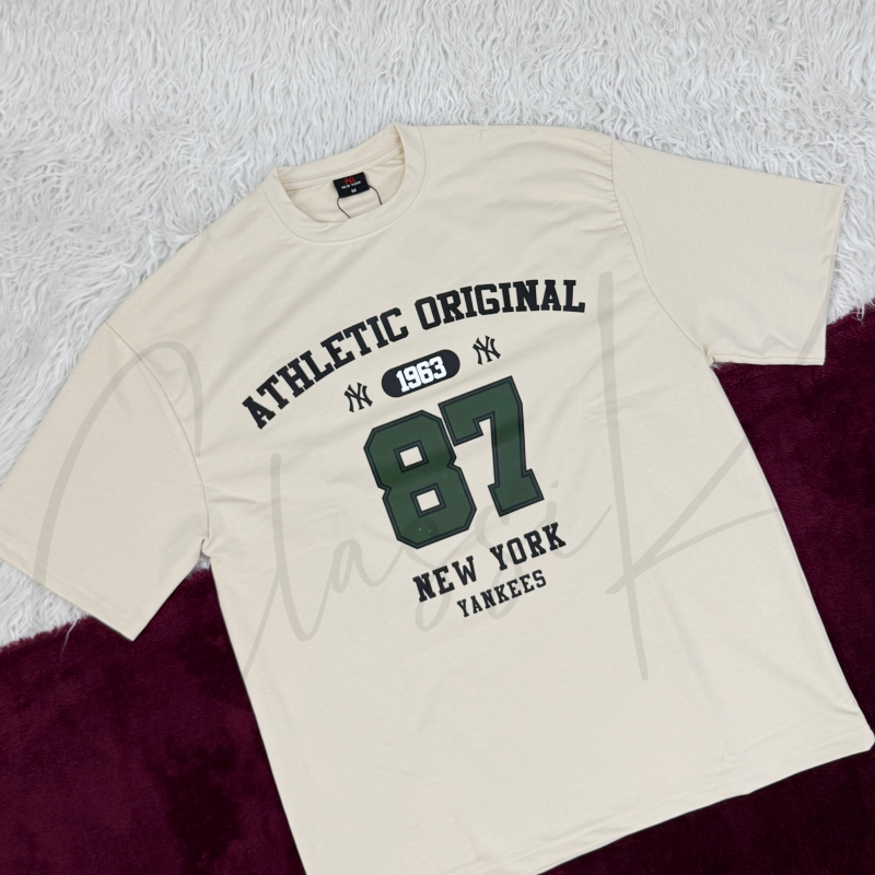 New York Men's Drop Shoulder Oversized T-Shirt Wholesale