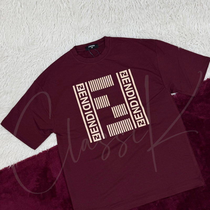 Fendi Men's Drop Shoulder Oversized T-Shirt Wholesale