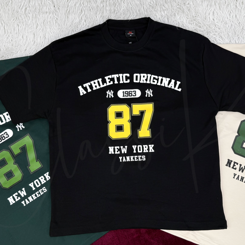 New York Men's Drop Shoulder Oversized T-Shirt Wholesale