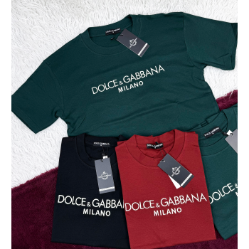 Dolce & Gabbana Men's Half Sleeve Super Combed T-Shirt Wholesale
