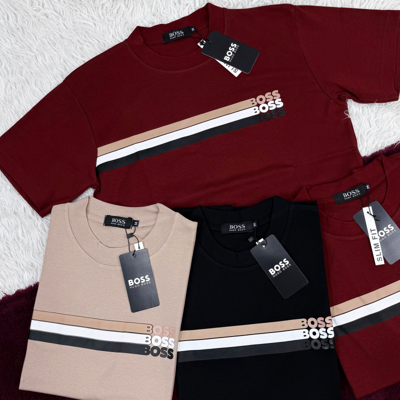 Boss Men's Half Sleeve Super Combed T-Shirt Wholesale