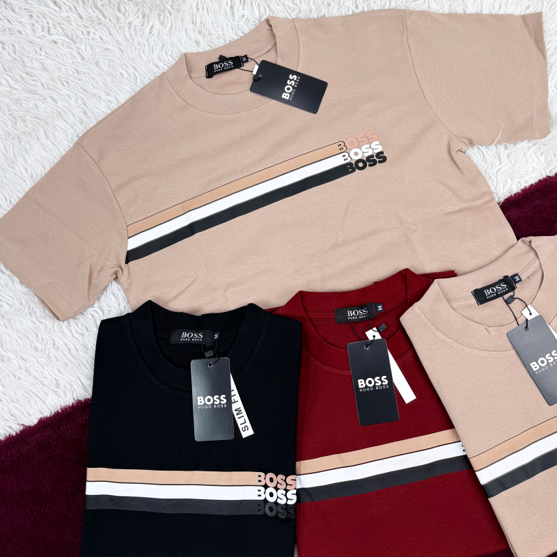 Boss Men's Half Sleeve Super Combed T-Shirt Wholesale