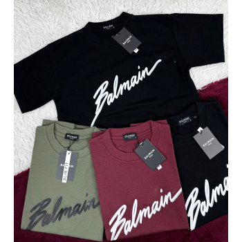 Balmain Men's Half Sleeve Super Combed T-Shirt Wholesale