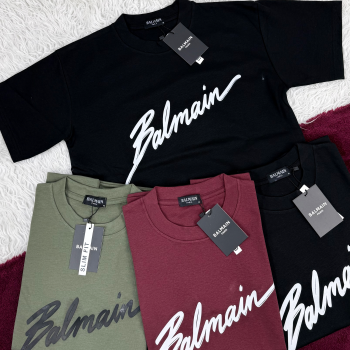 Balmain Men's Half Sleeve Super Combed T-Shirt Wholesale