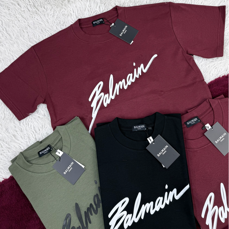 Balmain Men's Half Sleeve Super Combed T-Shirt Wholesale