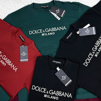 Dolce & Gabbana Men's Half Sleeve Super Combed T-Shirt Wholesale