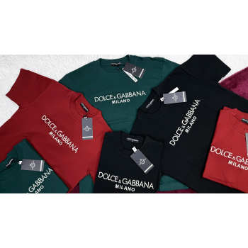 Dolce & Gabbana Men's Half Sleeve Super Combed T-Shirt Wholesale