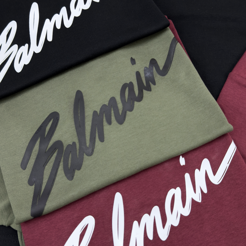 Balmain Men's Half Sleeve Super Combed T-Shirt Wholesale