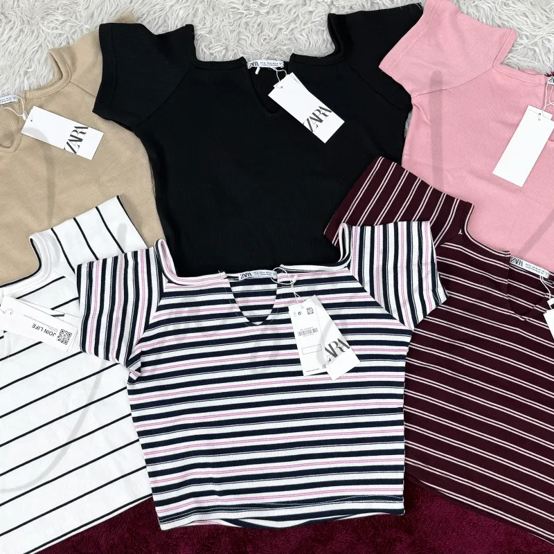 Zara Women’s V-Neck Crop Top Wholesale Bangladesh 2026