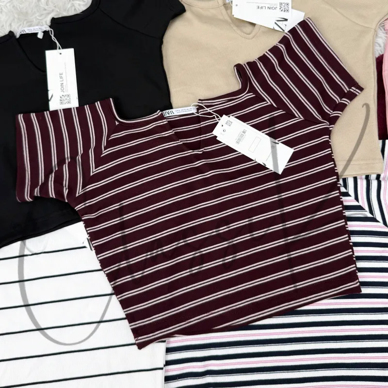 Zara Women’s V-Neck Crop Top Wholesale Bangladesh 2026