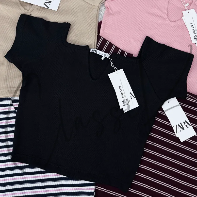 Zara Women’s V-Neck Crop Top Wholesale Bangladesh 2026