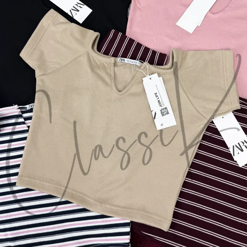 Zara Women’s V-Neck Crop Top Wholesale Bangladesh 2026